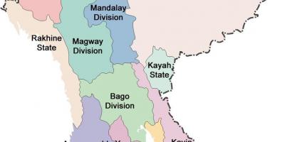 Бурма држава мапи
