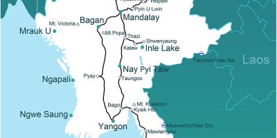 Једној мапи Мјанмара