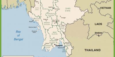 Политичке Бурми мапи