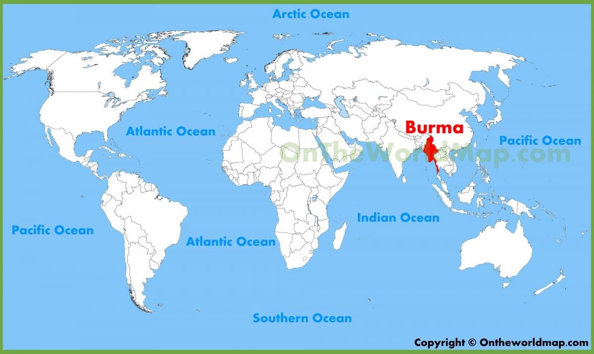 Локација Бурма на мапи